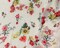 Gray-Red-Multi Poly Floral Printed Dobby Chiffon Woven Fabric By the Yard